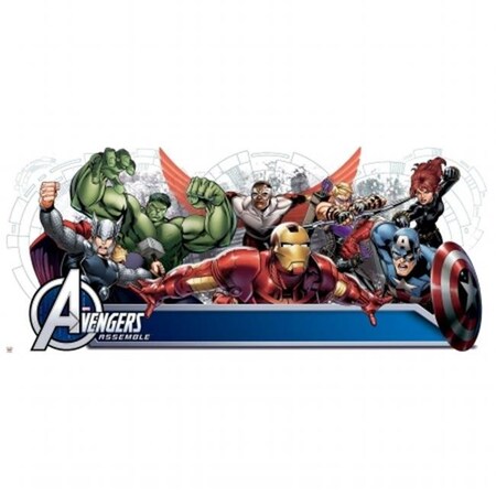 Roommates Roommates RMK2240GM Avengers Assemble Headboard Peel and Stick Wall Decals RMK2240GM